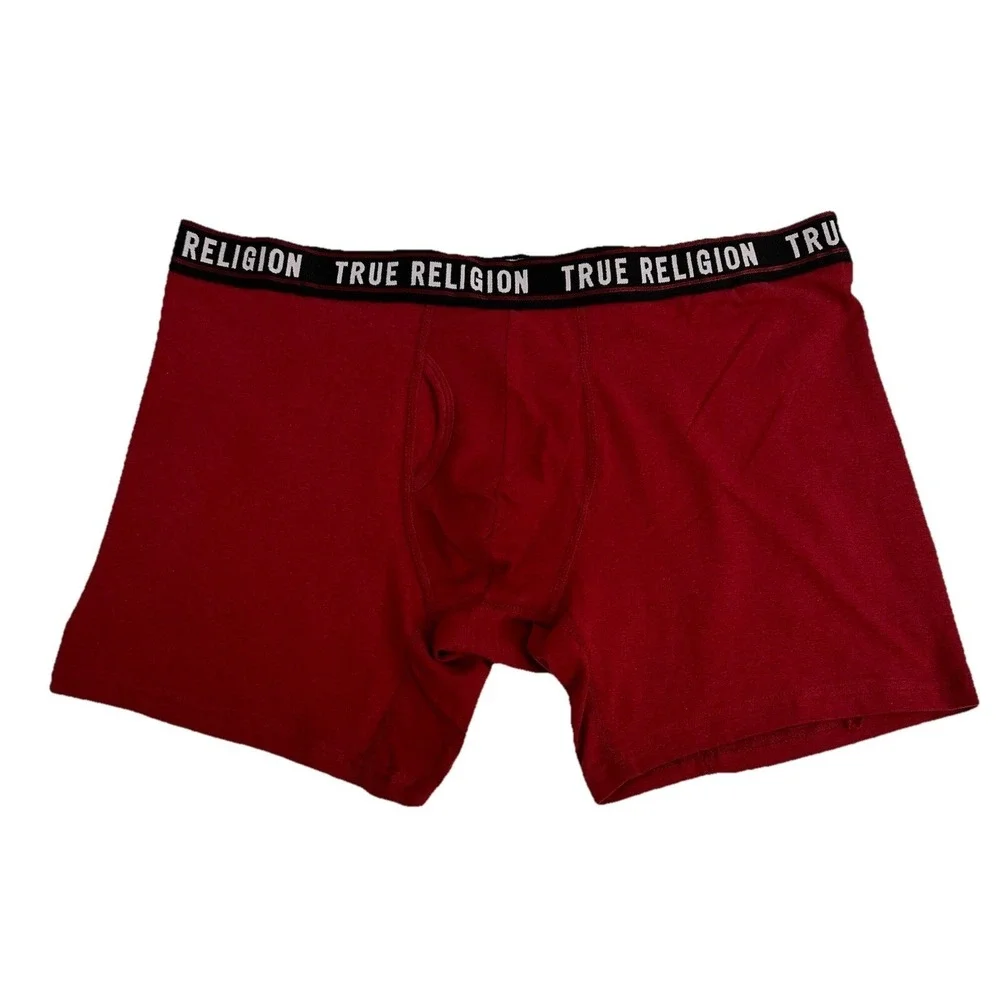 True Religion Men's 4 Pack Boxer Briefs Cotton Stretch Size Large New
